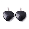 Natural Obsidian Pendants G-G956-B40-FF-2