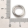 Rack Plating Brass Spring Gate Rings KK-I720-05P-3