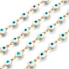 Handmade Enamel Link Chains STAS-I154-02G-4