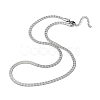 Non-Tarnish 304 Stainless Steel Herringbone Chain Necklaces LS-NJEW-P282-01P-2