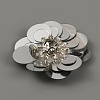 Flower Shape PVC Sequin/Paillette Beading Appliques DIY-WH0308-287G-3
