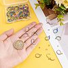 50Pcs Rainbow Color 304 Stainless Steel Leverback Earring Findings STAS-UN0038-46-2