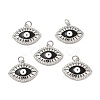 Brass Micro Pave Cubic Zirconia Pendants KK-E068-VB080-2-2