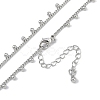 Rack Plating Brass Twisted Chain Ball Tassel Necklaces for Women NJEW-K382-15C-P-2
