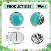 30Pcs Stainless Steel Brooches JEWB-PH01297-2