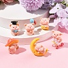 1Set Resin Pig Display Decoration AJEW-FS0001-25-8