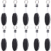 10Pcs Iron Plastic Keychains KEYC-GF0001-27A-1