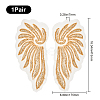 2Pcs 2 Styles Polyester Embroidery Sew on Appliques DIY-CY0001-02A-02-2