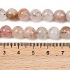 Natural Black Gold Rutilated Quartz Beads Strands X-G-P596-8mm-02-5
