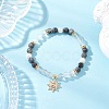Brass Charm Bracelets BJEW-JB12230-01-1