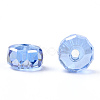 Transparent Electroplate Glass Beads Strands EGLA-YWC0001-8mm-02-4