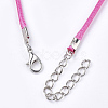 Waxed Cord Necklace Making X-NCOR-T001-33-3