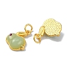 Rabbit Glass Charms GLAA-WH0030-09C-2