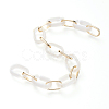 Handmade Acrylic & Aluminium Cable Chains AJEW-JB00560-05-3
