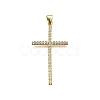 Brass Micro Pave Cubic Zirconia Pendants LS-KK-Z100-24G-1
