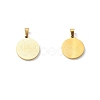 PVD Vacuum Plating 304 Stainless Steel with White Shell Pendants STAS-G268-01B-G-4