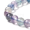 Natural Fluorite Beaded Stretch Bracelets BJEW-K233-01B-02-01-3