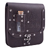 Rectangle PU Leather Medieval Waist Belt Bag with 2Pcs Glass Potion Bottles AJEW-WH0696-575A-1