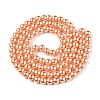 Baking Paint Pearlized Glass Pearl Round Bead Strands HY-Q330-8mm-33-2