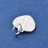 925 Sterling Silver Heart with Capital Letter Charms STER-S009-13F-S-2