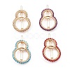 Alloy Hollow Geometric Seed Beads Hair Barrettes PHAR-JH00075-1