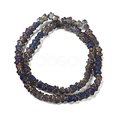 Electroplate Glass Beads Strands EGLA-Q127-A02-01F-1