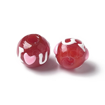 Handmade Lampwork Enamel Beads BLOW-D300-05B-1