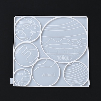 Planet DIY Decoration Silicone Molds DIY-G046-24-1