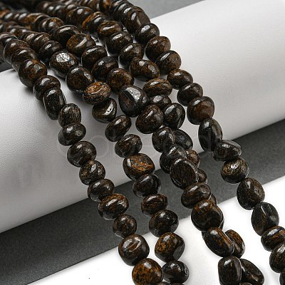 Natural Bronzite Beads Strands G-D081-A11-02-1