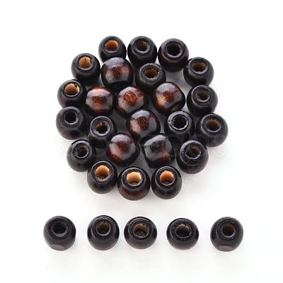 Coconut Brown Barrel Natural Wood Beads X-WOOD-S030-08-LF-1