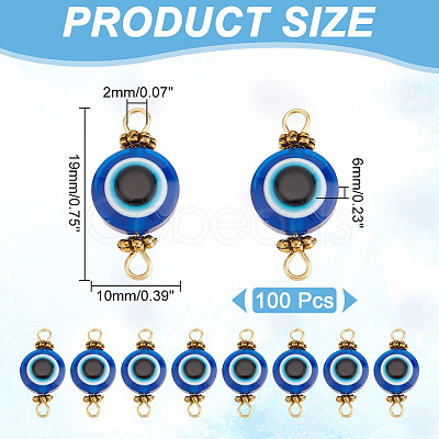 100Pcs Resin Beads Links Connectors FIND-AR0004-19-1