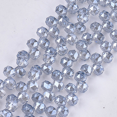 Electroplate Glass Beads Strands EGLA-S179-04A-C04-1