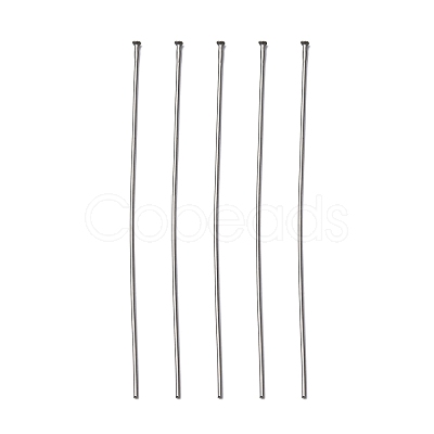 Tarnish Resistant 304 Stainless Steel Flat Head Pins X-STAS-R046-65mm-1