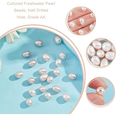 Nbeads Natural Cultured Freshwater Pearl Beads PEAR-NB0001-91A-1