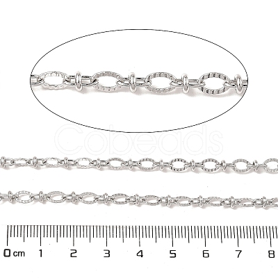 Non-Tarnish 304 Stainless Steel Oval Link Chains CHS-P018-23P-1