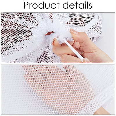 2Pcs Polyester Drawstring Clothing Storage Bags ABAG-GF0001-49B-1