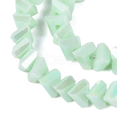 Electroplate Opaque Glass Beads Strands EGLA-Q139-01A-C13-1