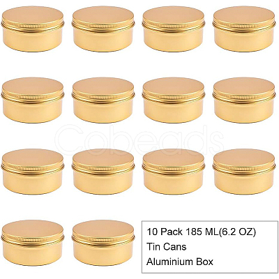 Round Aluminium Tin Cans CON-BC0005-15G-1
