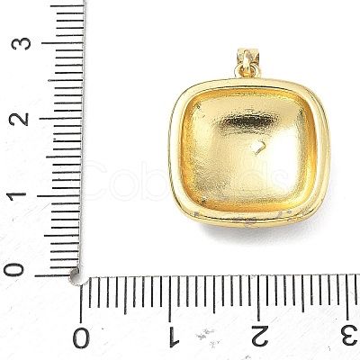 Brass Enamel Pendants KK-CBA2CFD-02G-1