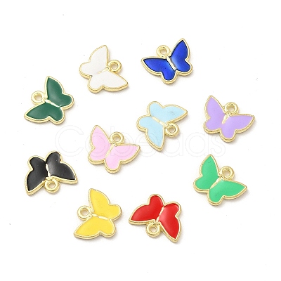 Alloy Enamel Charms PALLOY-I217-06G-1