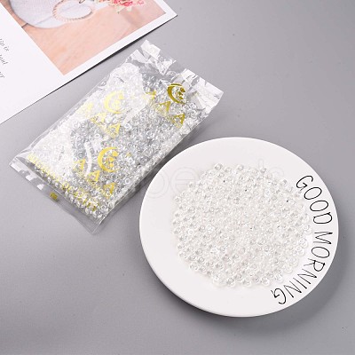 Transparent Colours Luster Glass Round Beads SEED-S045-002A-D01-1
