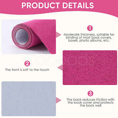 Faux Suede Book Covers DIY-WH0349-138K-1