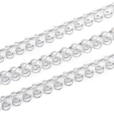 Tarnish Resistant Handmade 304 Stainless Steel Link Chains CHS-M004-08P-1
