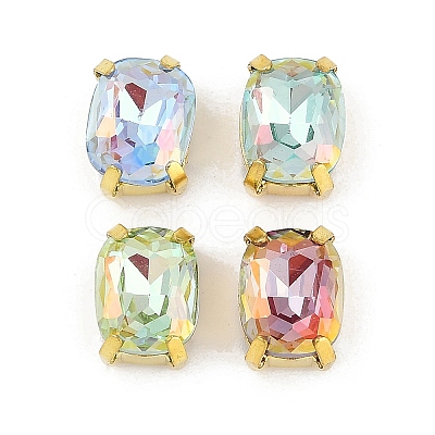 Brass Glass Rhinestone Sew on Rhinestones RGLA-U001-07G-01-1