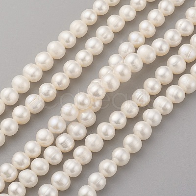Natural Cultured Freshwater Pearl Beads Strands PEAR-G007-18-1