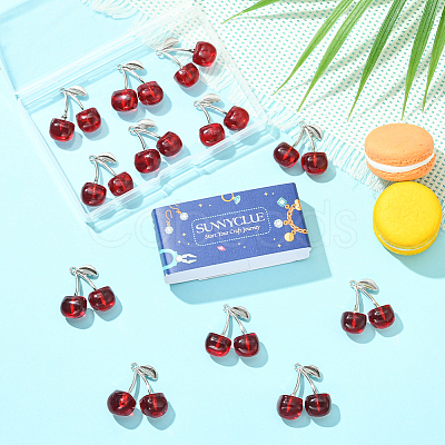 12Pcs Transparent Resin Pendants FIND-SC0019-48-1