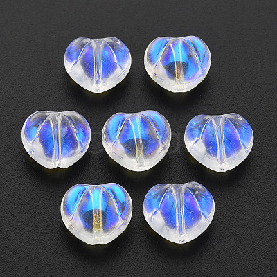 Electroplate Transparent Glass Beads LS-GLAA-T022-24-B01-1