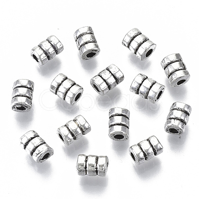 Tibetan Style Alloy Beads TIBEB-N005-13AS-RS-1