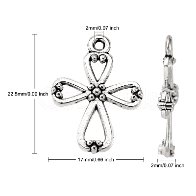 Tibetan Style Alloy Pendants X-LF1364Y-1