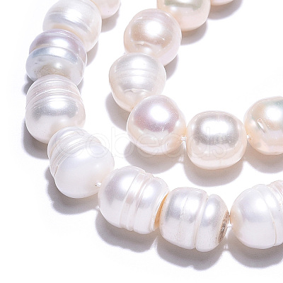 Natural Cultured Freshwater Pearl Beads Strands PEAR-N012-10E-1